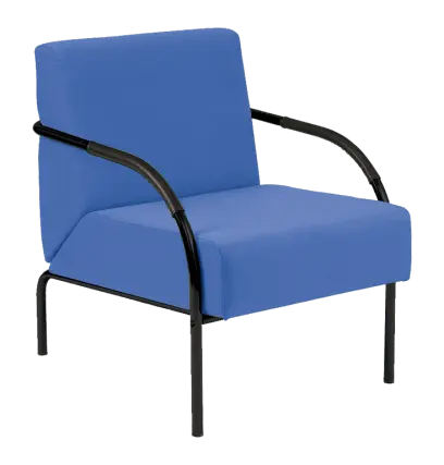 SPA 1 černý lak, koženka AN 067 - koženka nebeská modrá